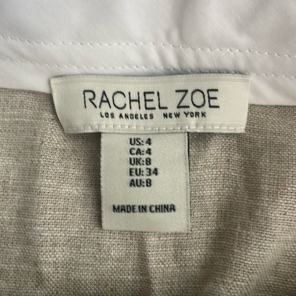 New Rachel Zoe Linen Blend  Pocket Mini Skirt - Picture 2 of 12